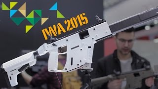 KRISS VECTOR AEG AIRSOFT  IWA 2015 [upl. by Irianat]