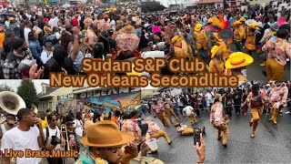 Sudan SampP Club  New Orleans Secondline Live Brass Music Fun amp Dance in Da Rain [upl. by Atilrak]