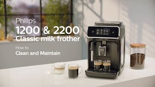 Philips Series 1200 amp 2200 Automatic Coffee Machines  How to Clean and Maintain [upl. by Naivart716]