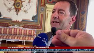 Videosorveglianza il protocollo in prefettura  Trsp  news del 311024 [upl. by Aihsatal367]