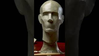 Simplified Stylized Head In Chavant Medium NSP Clay [upl. by Ruford]