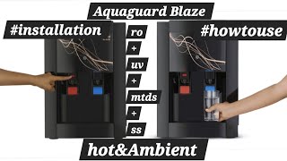 Aquaguard Blaze slim rouvmtds water purifierinstallation howtouse Eureka forbes water purifier [upl. by Yarw]