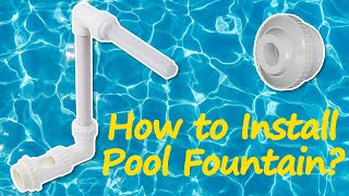 Pool Cooler Fountain Installation Video [upl. by Ayifas903]