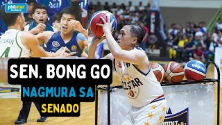 Bong Go minura si JRU player John Amores [upl. by Anaujait608]