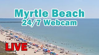 Live Myrtle Beach View  Captains Quarters Resort [upl. by Idorb]