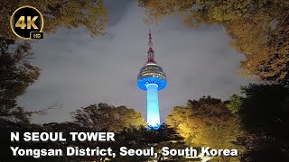 Walk tour from Namsan Cable Car to N Seoul Tower South Korea tour travel [upl. by Singh668]