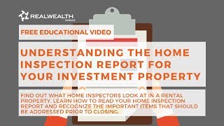 Understanding the Home Inspection Report for your Investment Property [upl. by Zobias]