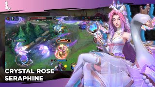 Deal The Most Damage  Crystal Rose Seraphine Gameplay  League Of Legends Wild Rift [upl. by Milurd]