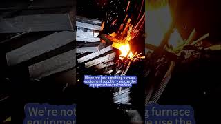 Zinc melting furnace customer use site use effect [upl. by Vinnie]