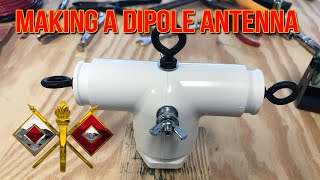 Making a dipole antenna [upl. by Lacsap725]