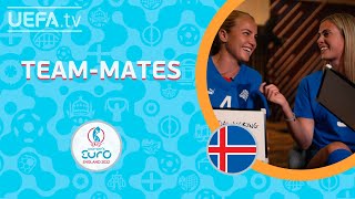 ICELAND Teammates VILHJÁLMSDÓTTIR amp JÓHANNSDÓTTIR THORVALDSDÓTTIR amp VIGGÓSDÓTTIR  WEURO 2022 [upl. by Namlas808]