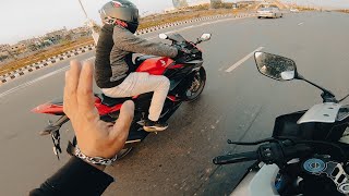 R15m with CBR 2021  MSI Vlogs [upl. by Naujaj837]