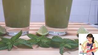 مشروب الليمون بالنعناع الفريش Limon drink with fresh mint [upl. by Tanaka]