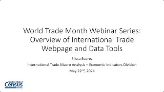 World Trade Month Webinar Series Trade Resources Overview [upl. by Volotta]