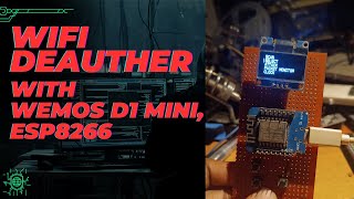 WIFI DEAUTHER WITH ESP8266 WEMOS D1 MINI  EASIEST METHOD  embeddedsystem esp8266 wifihacking [upl. by Nylecaj]