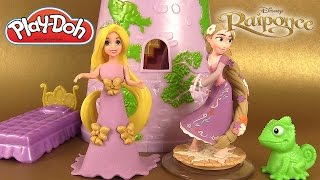 Pâte à Modeler Play Doh Princesse Disney Raiponce Magiclip Tour de Raiponce [upl. by Isle688]