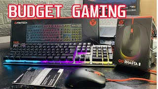 FANTECH K613L  FIGHTER II  keyboard and G13  RHASTAII  mouse [upl. by Pohsib]