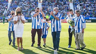 💙 El CD Leganés y Butarque homenajearon a Salustiano Toribio [upl. by Gaw250]