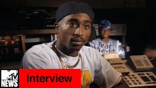 Tupac Talks Donald Trump amp Greed in America in 1992 Interview  MTV News [upl. by Alrich620]