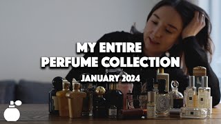 ENTIRE PERFUME COLLECTION  loved and curated [upl. by Tannen]