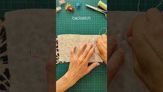 How to backstitch Basic hand stitch to sew anything [upl. by Renae618]