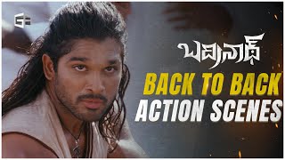 Badrinath Telugu Movie  All Action Scenes  Back to Back  Allu Arjun Tamannaah  VV Vinayak [upl. by Lehcnom163]