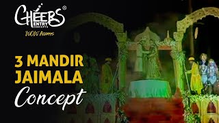 Royal Jaimala Concept Mandir Theme Indian Hindu Wedding [upl. by Ginsberg]