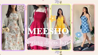 Meesho Spring dress haul this will blow your mind😭😩✨true review [upl. by Rusticus]