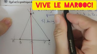 contrôle N°2 maths 2AC symétrie axiale puissancesnombres rationnels [upl. by Yentruok]