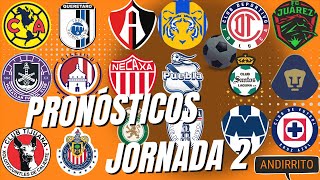 Pronósticos Jornada 2 Liga MX  A2024 [upl. by Irehj379]