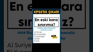 KPSS 2024 COĞRAFYADAN SINAVDA ÇIKABİLECEK SORULARkpss2024 kpssgüncelkpsscoğrafyakpsstarihyks [upl. by Eleanora]