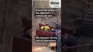 Rescue Operations  Safety First  Confined Space Rescue  OSHA confinedspace rescue construction [upl. by Oiluig]