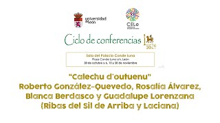 Ciclo de Conferencias de Otoño 2024  Calechu doutuenu [upl. by Mcmullan]