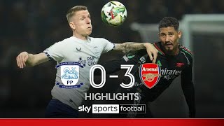 Arsenal vs Preston  Full Match Highlights  Carabao Cup [upl. by Akcirret]