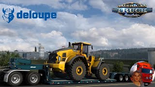 American Truck Simulator 151 Corby Deloupe Lowboy Trailer by DroModding  DLCs amp Mods [upl. by Wing]