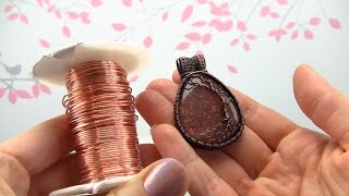 How to Oxidize Bare Copper Jewelry DemoTutorial Wire Wrapped Pendant [upl. by Burl]