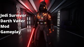 Star Wars Battlefront II  Jedi Survivor Darth Vader Mod Gameplay [upl. by Kuster]