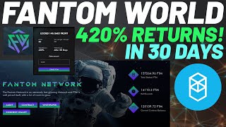 FANTOMWORLD JUST LAUNCHED Earn 420 Returns in 30 Days FTM Staking Tutorial [upl. by Eanrahs]