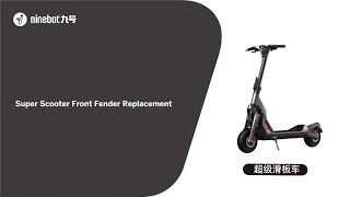 Segway Ninebot GTSeries Front Fender Replacement [upl. by Yrahk]