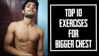 Top 10 Calisthenics Exercises for Bigger Chest  No Equipment  Home workout  2021 Hindi [upl. by Aelrac]