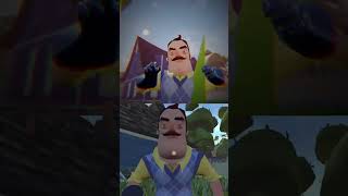 HELLO NEIGHBOR MOBILE VS HELLO NEIGHBOR PC shorts [upl. by Niraj]