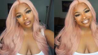 Rose Gold Amazon Wig  38  LucyHairWig 🌸 [upl. by Keung]