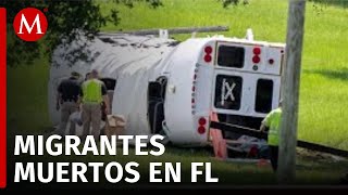 Trasladarán a Querétaro cuerpos de 3 migrantes víctimas de accidente en Florida [upl. by Placidia]