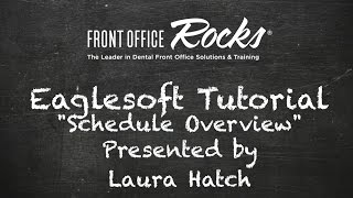 Eaglesoft Training Schedule Overview Tutorial [upl. by Haibot]