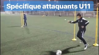 Entraînement relation passeursattaquants avec les U11 du SC Schiltigheim [upl. by Ardnoel]