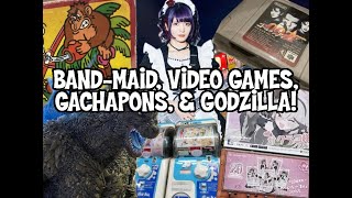 BandMaid Video Games Gachapons and Godzilla Japan Vlog Japan BandMaid Godzilla videogames [upl. by Sielen912]