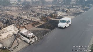 Postal Worker Still Delivers Mail Despite Flames That Leveled California Homes [upl. by Nail]