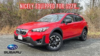 2023 Subaru Crosstrek Base  REVIEW and POV DRIVE  BEST NEW Vehicle Under 30k [upl. by Aromat641]