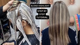 ASH BLONDE HIGHLIGHTS TRANSFORMATION FULL TUTORIAL STEP BY STEP [upl. by Garett]