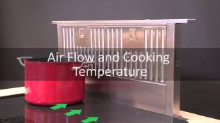 Downdraft Vent Hood Airflow and Cooking Temperature [upl. by Mavis]